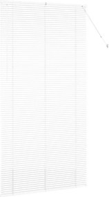 vidaXL Βενετσιάνικες Ρόδες Λευκό 220 x 120 εκ Αλουμίνιο