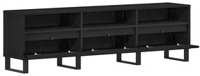 vidaXL Ντουλάπι TV Μαύρη δρυς 150 x 30 x 44.5 εκ. Επεξεργασμένο ξύλο