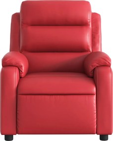 vidaXL Πολυθρόνα Ανακλινόμενη Κόκκινη από Συνθετικό Δέρμα