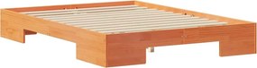 vidaXL Σκελετός Κρεβατιού Καφέ 120 x 200 cm