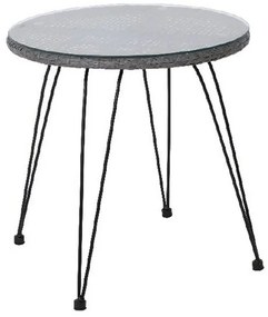 Τραπέζι Salsa Black/Grey Ε244,Τ1 D.52x53cm