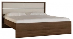 Intrahome Κρεβάτι "ΟΝΕΙΡΟ" διπλό σε χρώμα καρυδί 150x200 Intrahomesa-00652531