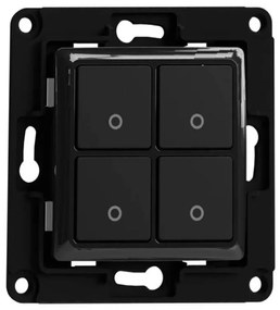 Shelly wall switch 4 button (black)