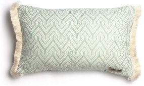 Μαξιλαροθήκη Διακοσμητική Tymfi Trimming Mint-Sugar Aslanis Home 30X50 Cotton,Chenille