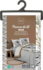 Σετ σεντόνια διπλά Dakar Douceur d'intérieur - 140x190cm