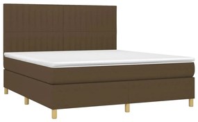 ΚΡΕΒΑΤΙ BOXSPRING ΜΕ ΣΤΡΩΜΑ ΣΚΟΥΡΟ ΚΑΦΕ 180X200 ΕΚ ΥΦΑΣΜΑΤΙΝΟ 3142516