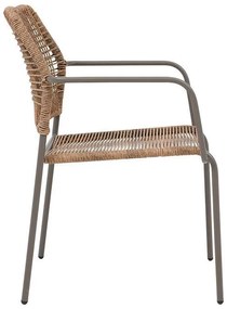 Καρέκλα Leana Fylliana Καφέ 56x59x80 εκ. 56x59x80 εκ.