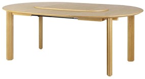 Τραπέζι Τραπεζαρίας Επεκτεινόμενο Comfort Circle Ripples 5657C5657-1 132/202x132x74,7cm Oak Umage Steel,Wood,Mdf