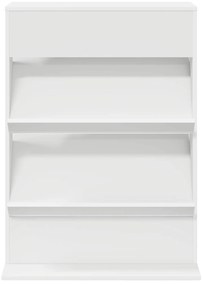 vidaXL Ράφι Περιοδικών Λευκό 70 x 41 x 96 εκ. Επεξεργασμένο ξύλο