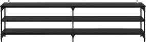 vidaXL Ντουλάπι TV Μαύρη Οξυά 200 x 30 x 50 cm