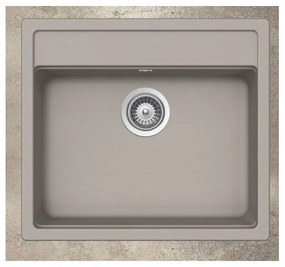 Schock Cristalite Manhattan 30060 Ένθετος Νεροχύτης 57x51cm Concrete Beton
