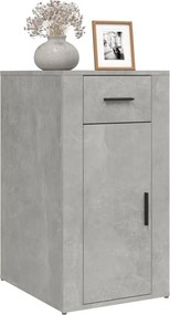vidaXL Ντουλάπι Γραφείου Γκρι Σκυροδ. 40x49x75 εκ. Επεξεργασμένο Ξύλο