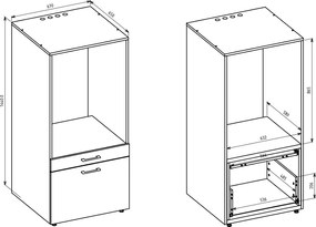 Ντουλάπι μπάνιου Azera - 67.00Χ65.00Χ144.00cm