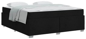 vidaXL Σκελετός Κρεβατιού Άλλο Μαύρο 180 x 200 cm ύφασμα