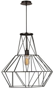 Φωτιστικό Οροφής Fellini 536NTD1107 Φ50x148cm 1xE27 40W Black Opviq