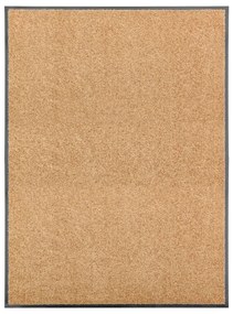 vidaXL Πατάκι Εισόδου Πλενόμενο Κρεμ 90 x 120 εκ.