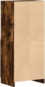 vidaXL Ντουλάπι Κουζίνας Καπνιστή Δρυς 57x41,5x131,5 εκ. Επεξεργ. Ξύλο