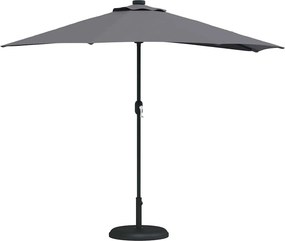 vidaXL Ομπρέλα Κήπου Ανθρακί 294 x 150 x 224 εκ