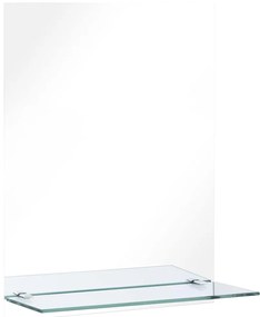vidaXL Καθρέφτης Τοίχου με Ράφι 50 x 70 εκ. από Ψημένο Γυαλί