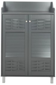 ΠΑΠΟΥΤΣΟΘΗΚΗ-ΝΤΟΥΛΑΠΙ KAILENA ΞΥΛΙΝΗ HM2230.10 ΓΚΡΙ 77x40x121,5 εκ.