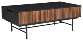 JENGA COFFEE TABLE 2ΣΥΡΤΑΡΙΑ ΜΑΥΡΟ ΚΑΡΥΔΙ 120x50xH43cm - 04-0785 - 04-0785