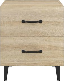 vidaXL Κομοδίνα 2 τεμ. Sonoma Δρυς 40 x 35 x 47,5 εκ.