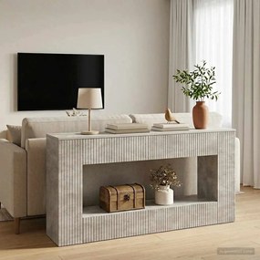 vidaXL Τραπέζι κονσόλας Σκυρόχρωμο Γκρι 155 x 29 x 74 εκ.