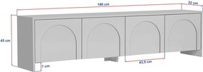 Έπιπλο Τηλεόρασης Atlas BOSUTRA 180x32x45