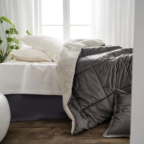 Κουβερτοπάπλωμα Teddy 407/48 Mystic Grey Gofis Home Μονό 170x220cm Πολυέστερ