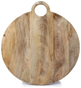 Επιφάνεια Κοπής Στρογγυλή Mango 014.KG3210 Φ50cm Brown Ξύλο