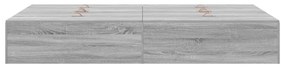 vidaXL Σκελετός Κρεβατιού Γκρι sonoma 120 x 190 cm Επεξεργασμένο ξύλο