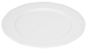 Πιάτο Ρηχό Πορσελάνινο Ανάγλυφο Athénée White 20cm - Estia