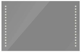 Καθρέφτης Μπάνιου 100x60cm（Μ x Υ) με Φώτα LED