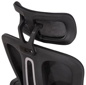 ΚΑΡΕΚΛΑ ΓΡΑΦΕΙΟΥ BARNET HM18258.01 ΜΑΥΡΟ MESH-ΜΑΥΡΟΣ ΣΚΕΛΕΤΟΣ NYLON 61x62x123Υ