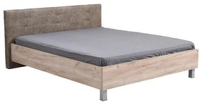 Ξύλινο Κρεβάτι Canon 160 Γκρί Δρύς - Γκρί 160x200 εκ. 176.5x212.5x93.5 εκ.