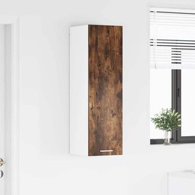 vidaXL Κρεμαστό ντουλάπι Καπνιστό Δρύς 30 x 31 x 100 εκ.