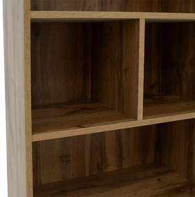 Βιβλιοθήκη Lucinda pakoworld oak 120x29.8x180.5εκ