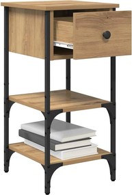 vidaXL Κομοδίνο 2 τμχ. Καφέ 33.5 x 36 x 70 εκ