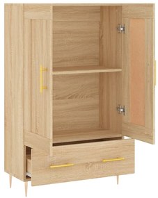 vidaXL Ντουλάπα Sonoma Δρυς 69,5 x 31 x 115 εκ. από Επεξεργασμένο Ξύλο