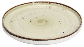 Πιάτο Πορσελάνινο Terra Step Ρηχό Σετ 6 τμχ Tlh132K6 Φ21cm Green Espiel Porcelain