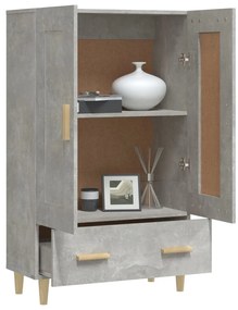 vidaXL Ντουλάπι Γκρι Σκυροδέματος 70x31x115 εκ. από Επεξεργασμένο Ξύλο