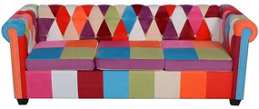 vidaXL Σετ Καναπέδων Chesterfield 2 Τεμαχίων Υφασμάτινο