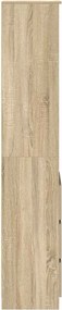 vidaXL Ντουλάπι Sonoma δρυς 37,5x35x180 εκ. Επεξεργασμένο Ξύλο