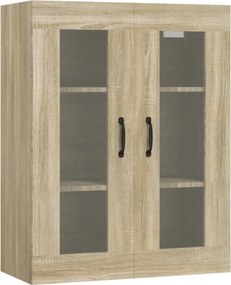 vidaXL Κρεμαστό Ντουλάπι Τοίχου Sonoma Δρυς 69,5x34x90 εκ Επεξ. Ξύλο
