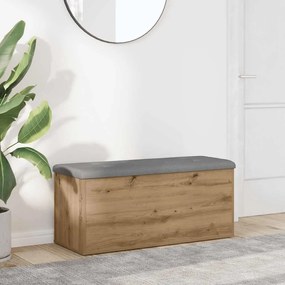 vidaXL Πάγκος αποθήκευσης  Artisan Oak 102x42x45 cm Κατασκευασμένο ξύλο