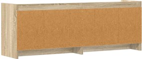 vidaXL Ντουλάπι TV 135 x 33 x 47 εκ. Sonoma Δρυς Επεξεργασμένο Ξύλο