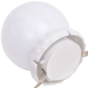 vidaXL Φωτιστικά Καθρέφτη με 8 LED Λάμπες Θερμό και Ψυχρό Λευκό