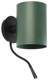 Φωτιστικό Τοίχου - Απλίκα Guadalupe 20032-81 E27/Led 3000K, 100Lm Black-Green Faro Barcelona