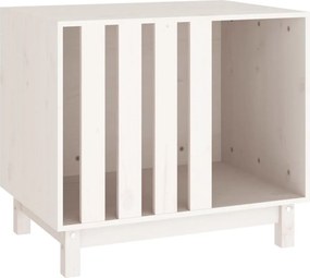 vidaXL Σπίτι Σκύλου Λευκό 60 x 45 x 57 εκ