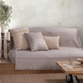 Ριχτάρι Vernon Ecru-Beige Nef-Nef Three-Seater 170x300cm Βαμβάκι-Πολυέστερ